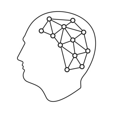 yapay zeka yapay zeka ikon vektör illüstrasyon tasarımı