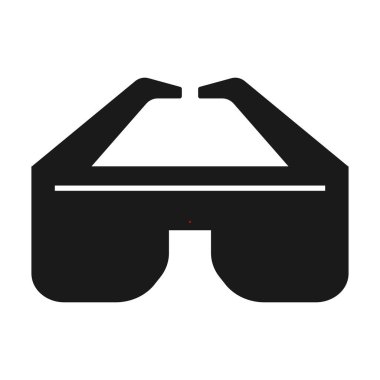 VR gözlük simgesi vektör illüstrasyon tasarımı