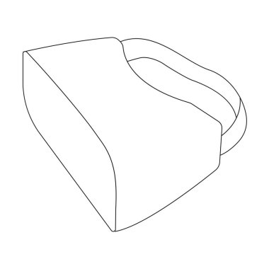 VR gözlük simgesi vektör illüstrasyon tasarımı