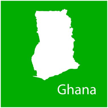 Gana harita simgesi vektör illüstrasyon tasarımı