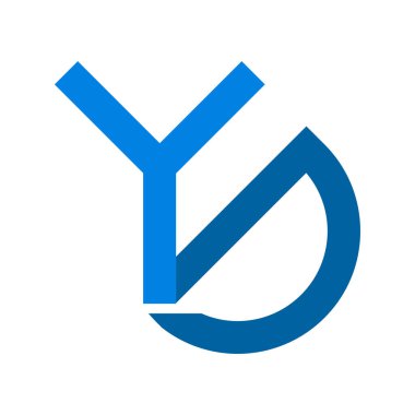 YD harfi logo vektör illüstrasyon tasarımı