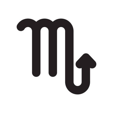 Burç sembolü akrep ikon vektör illüstrasyon tasarımı