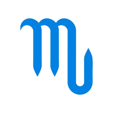 Burç sembolü akrep ikon vektör illüstrasyon tasarımı