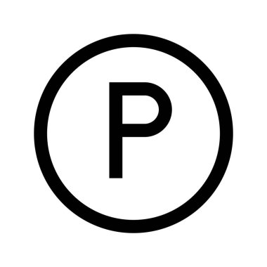 park simgesi vektör illüstrasyon tasarımı