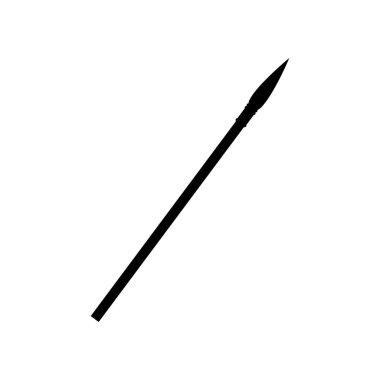 mızrak simgesi vektör çizimi tasarımı