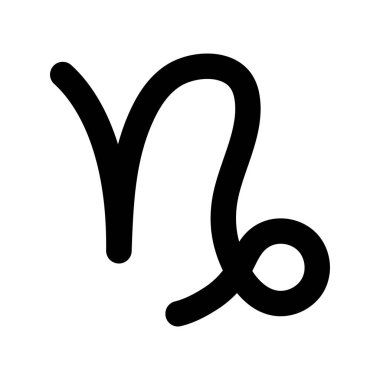 Oğlak burcu ikon vektör illüstrasyon tasarımı