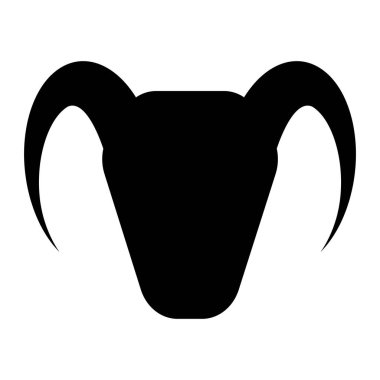 Oğlak burcu ikon vektör illüstrasyon tasarımı