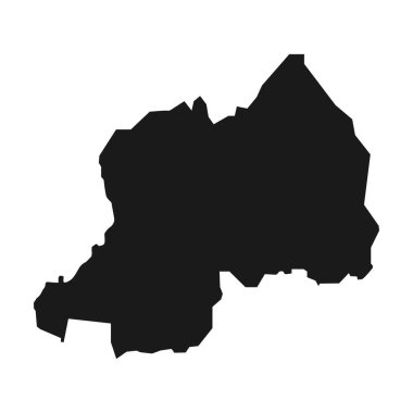 ruanda harita simgesi vektör illüstrasyon tasarımı