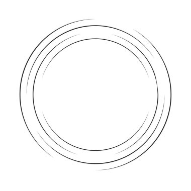 dairesel yuvarlak çerçeve logo vektör illüstrasyon tasarımı