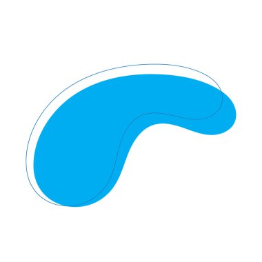 iki tümsek vektör illüstrasyon tasarımı ile blob simgesi