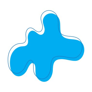 Beş yumru vektör illüstrasyon tasarımı içeren blob simgesi