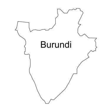 burundi harita simgesi vektör illüstrasyon tasarımı