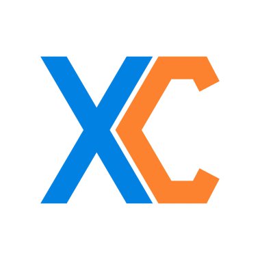 xc harf logo vektör illüstrasyon tasarımı
