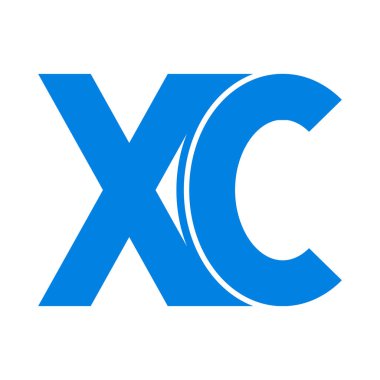 xc harf logo vektör illüstrasyon tasarımı