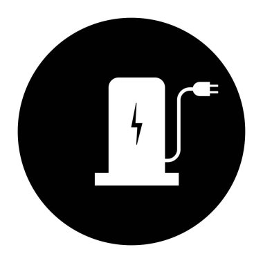 şarj simgesi vektör illüstrasyon tasarımı