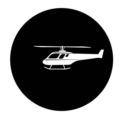 helikopter simgesi vektör illüstrasyon tasarımı