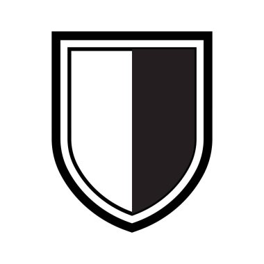 Kalkan Simgesi Vektör illüstrasyon tasarımı