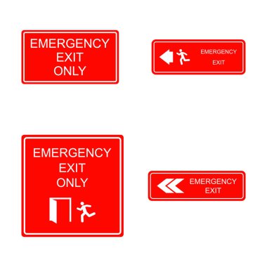 emergency exit icon vector illustration design clipart