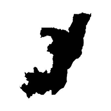 Kongo harita simgesi vektör illüstrasyon tasarımı