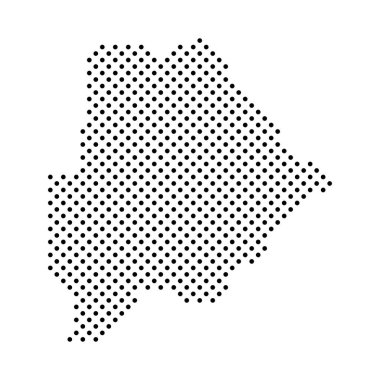 Botswana harita simgesi vektör illüstrasyon tasarımı