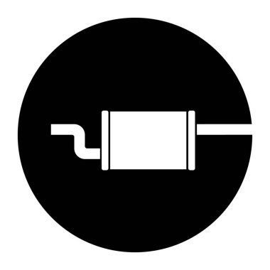 Egzoz logosu vektör çizimi tasarımı