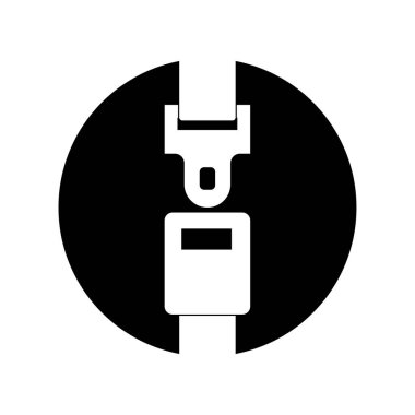 emniyet kemeri logo vektör çizimi tasarımı