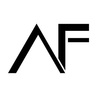 AF harfi logo vektör illüstrasyon tasarımı