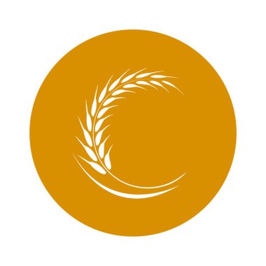 Buğday logosu vektör çizimi