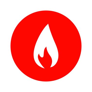 ateş logosu insanlar vektör illüstrasyon tasarımı