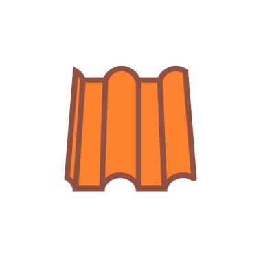 çatı kiremit illüstrasyon templet tasarımı