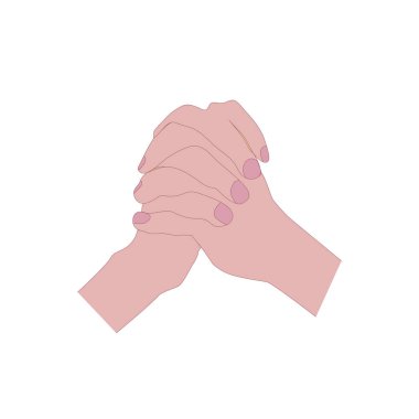 templet tasarım logosu dua ederken ellerin gösterimi