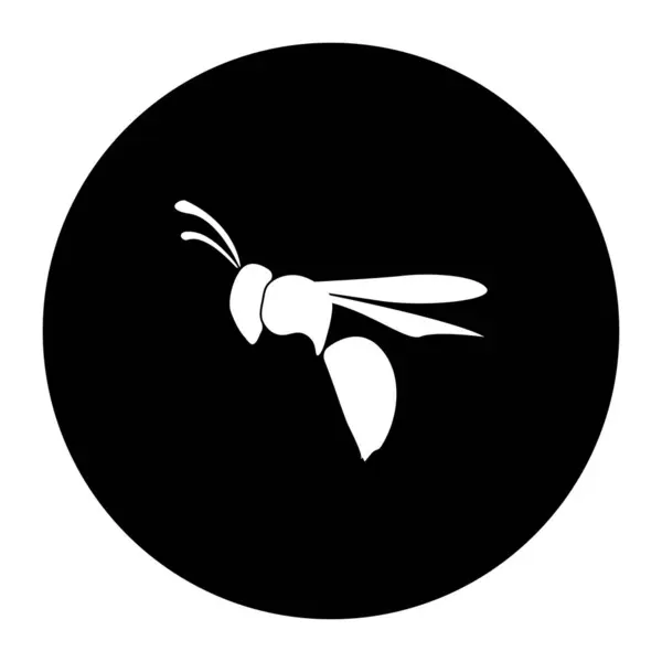 Wasp Icon Template Design Illustration — стоковый вектор