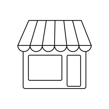 dükkan simgesi logo çizimi tasarımı