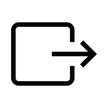 bilgisayar simgesi çıkış illüstrasyon tasarımı