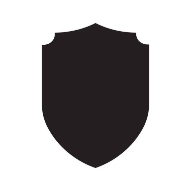 black shield icon element illustration design