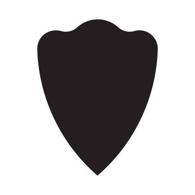 black shield icon element illustration design