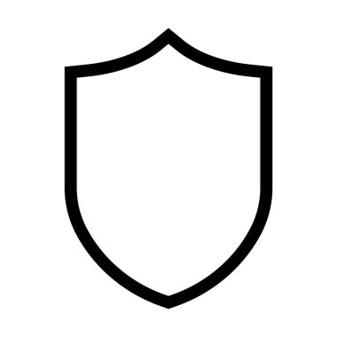 shield icon element line illustration design
