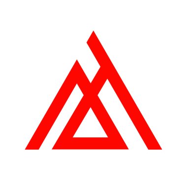 ah letter logo illustration design