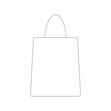 alışveriş çantası simgesini illüstrasyon tasarımı