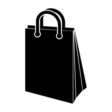 alışveriş çantası simgesini illüstrasyon tasarımı