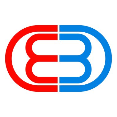 bd harfi logo illüstrasyon tasarımı