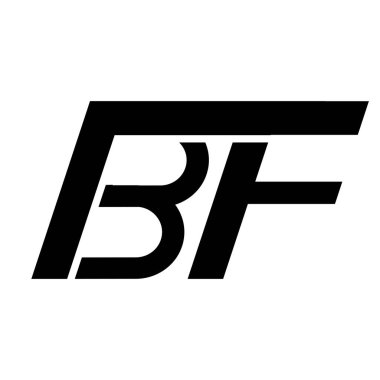 bf harfi logo illüstrasyon tasarımı