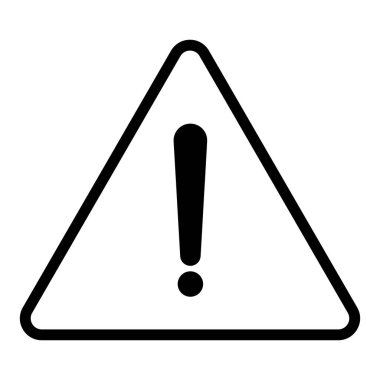 ünlem işareti simgesi, komut işareti, uyarı işareti çizimi tasarımı