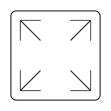 Simgeyi büyütür, resmi tam ekran resimleme tasarımına büyütür