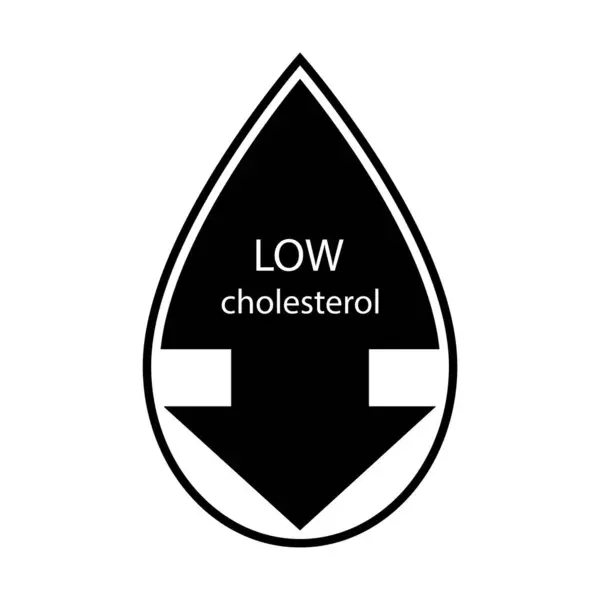 stock vector low cholesterol icon design template