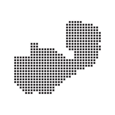 Zambiya ülke simge çizimi tasarımı