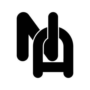 harf n illüstrasyon tasarım logosu