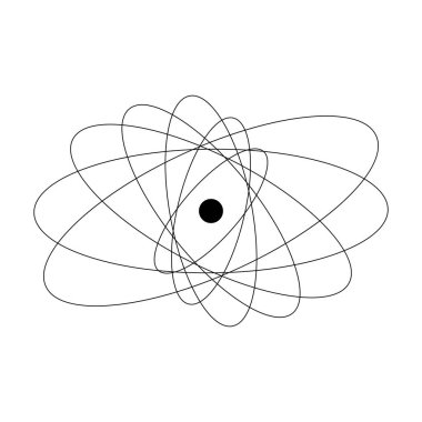 periyodik element simgesi aktinyum atom çizimi tasarımı