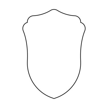 Basit kalkan simgesi çizimi