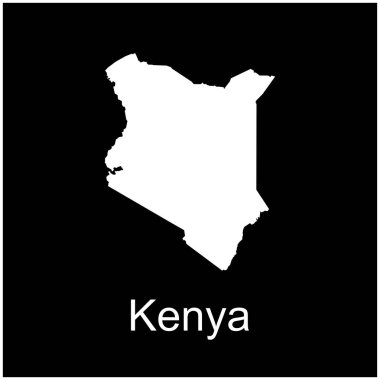 Kenya ülke haritası resim tasarımı simgesi